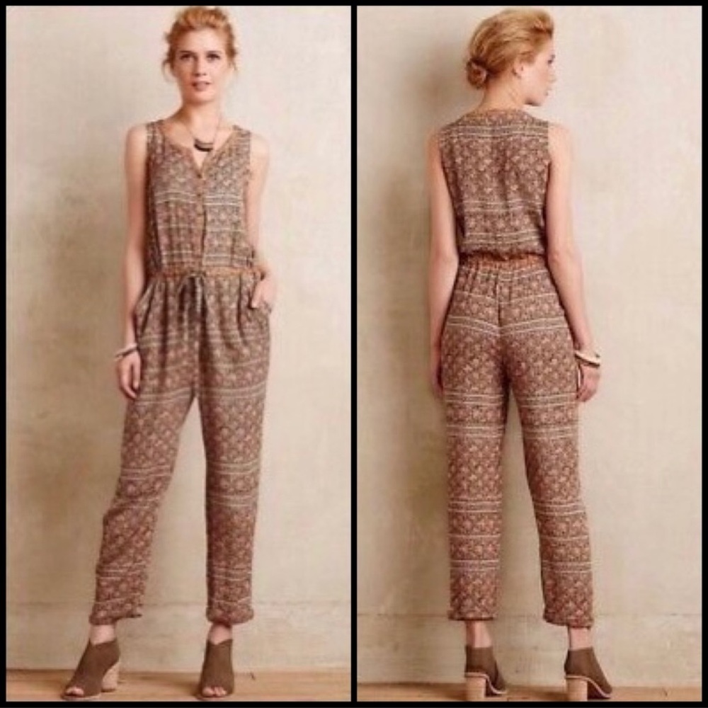 🎉HP🎉 Lilka patterned jumpsuit from Anthropologie - Picture 16 of 16